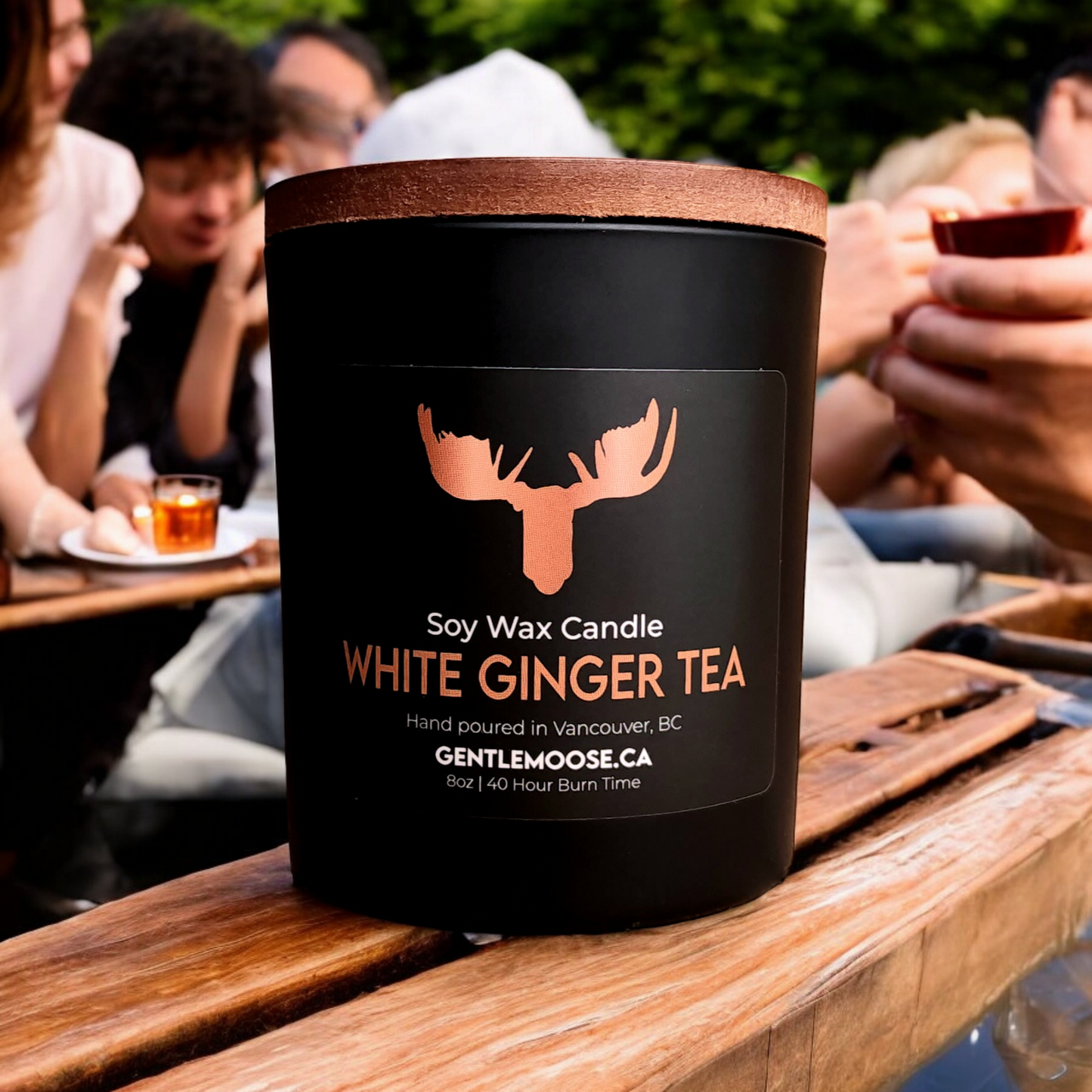 Soy Wax Candle White Ginger Tea