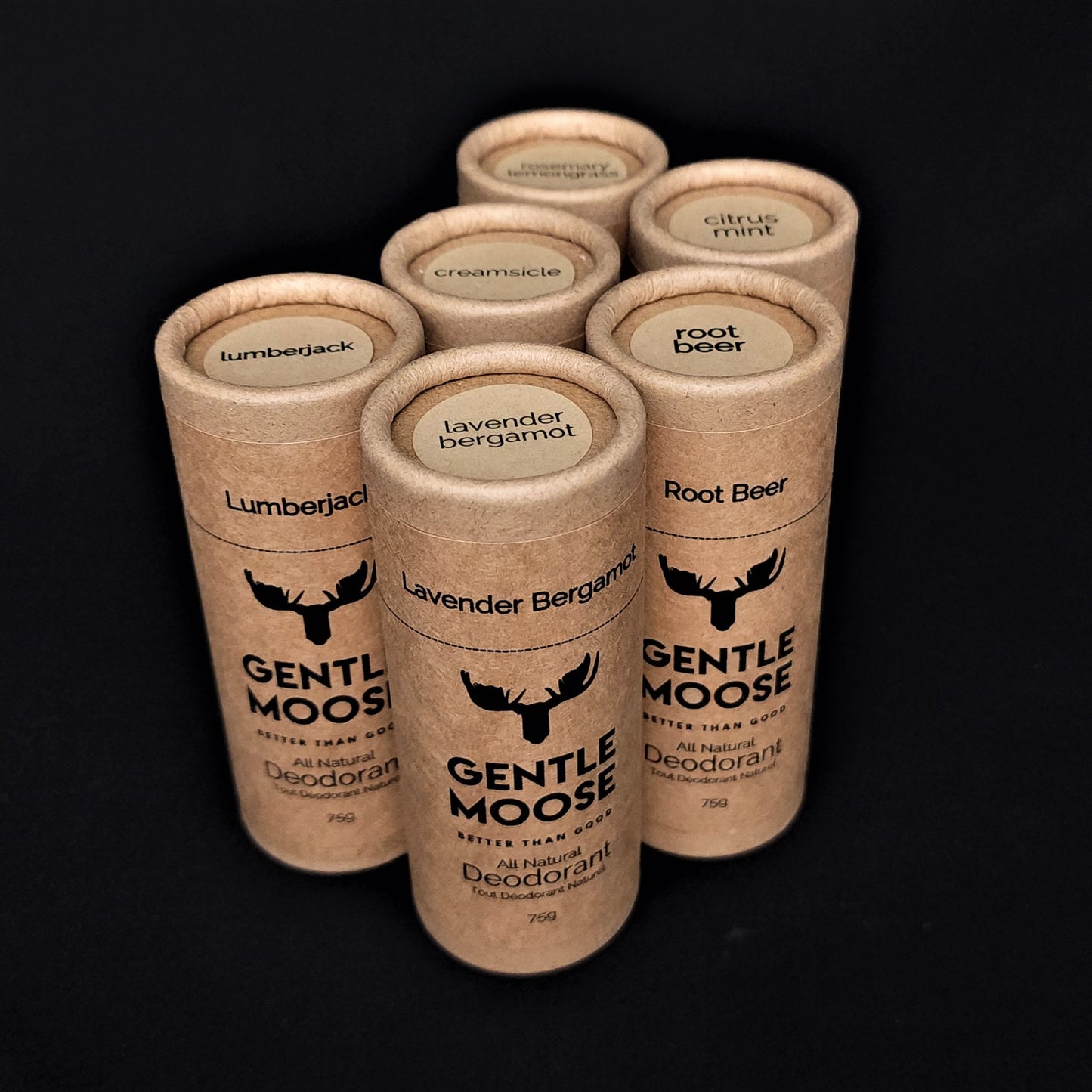 Gentle Moose All Natural Deodorant 6-Pack made in Canada