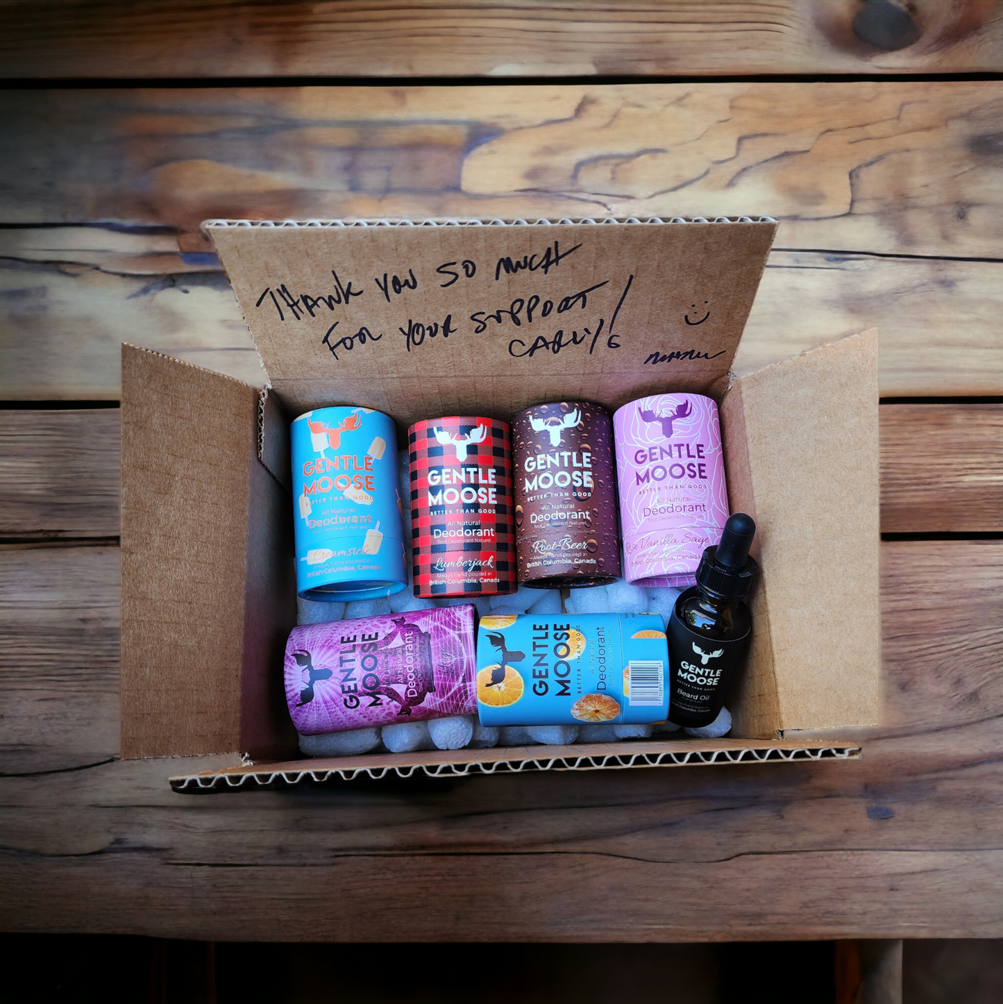 Gentle Moose Natural Deodorant 6 Pack made in Canada