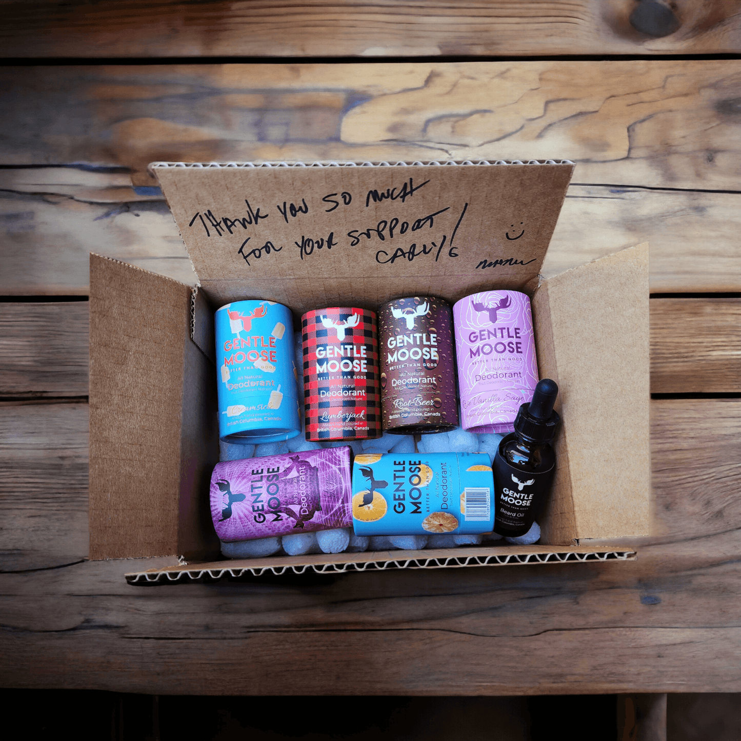 Gentle Moose Natural Deodorant 6 Pack made in Canada