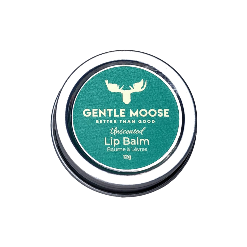 Gentle Moose Natural Skincare Lip Balm Made in Canada Unscented