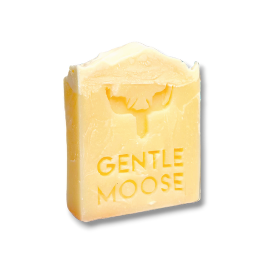 Gentle Moose Natural Skincare Soap Lemon Meringue Scent made in Canada with organic ingredients