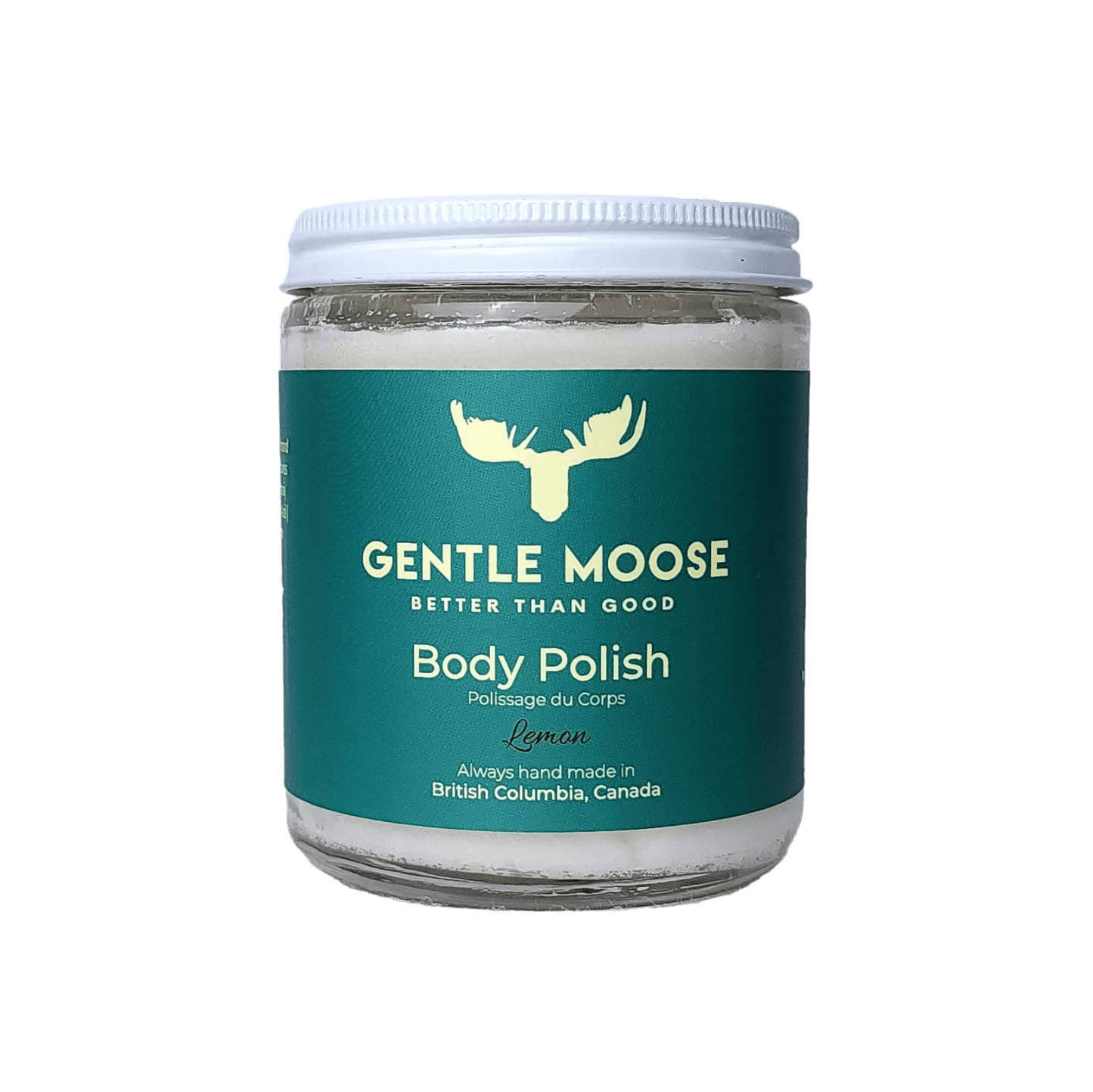 Gentle Moose Skincare Natural Body Polish Sugar Scrub Lemon Scent