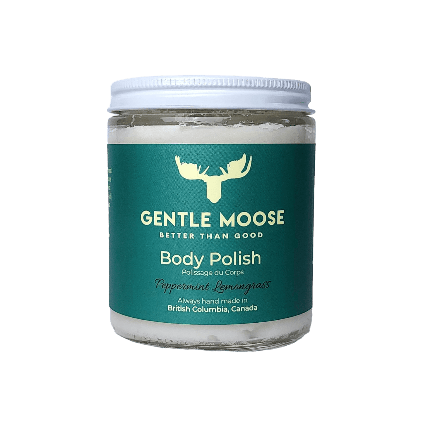 Gentle Moose Skincare Natural Body Polish Peppermint Lemongrass Scent