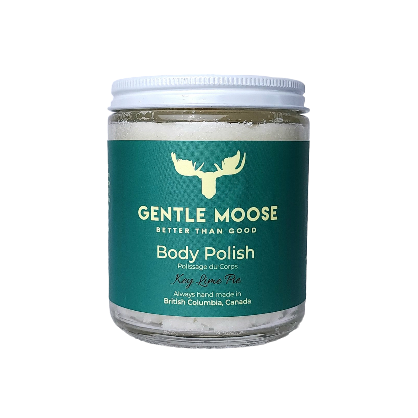 Gentle Moose Skincare Natural Body Polish Sugar Scrub Key Lime Pie Scent