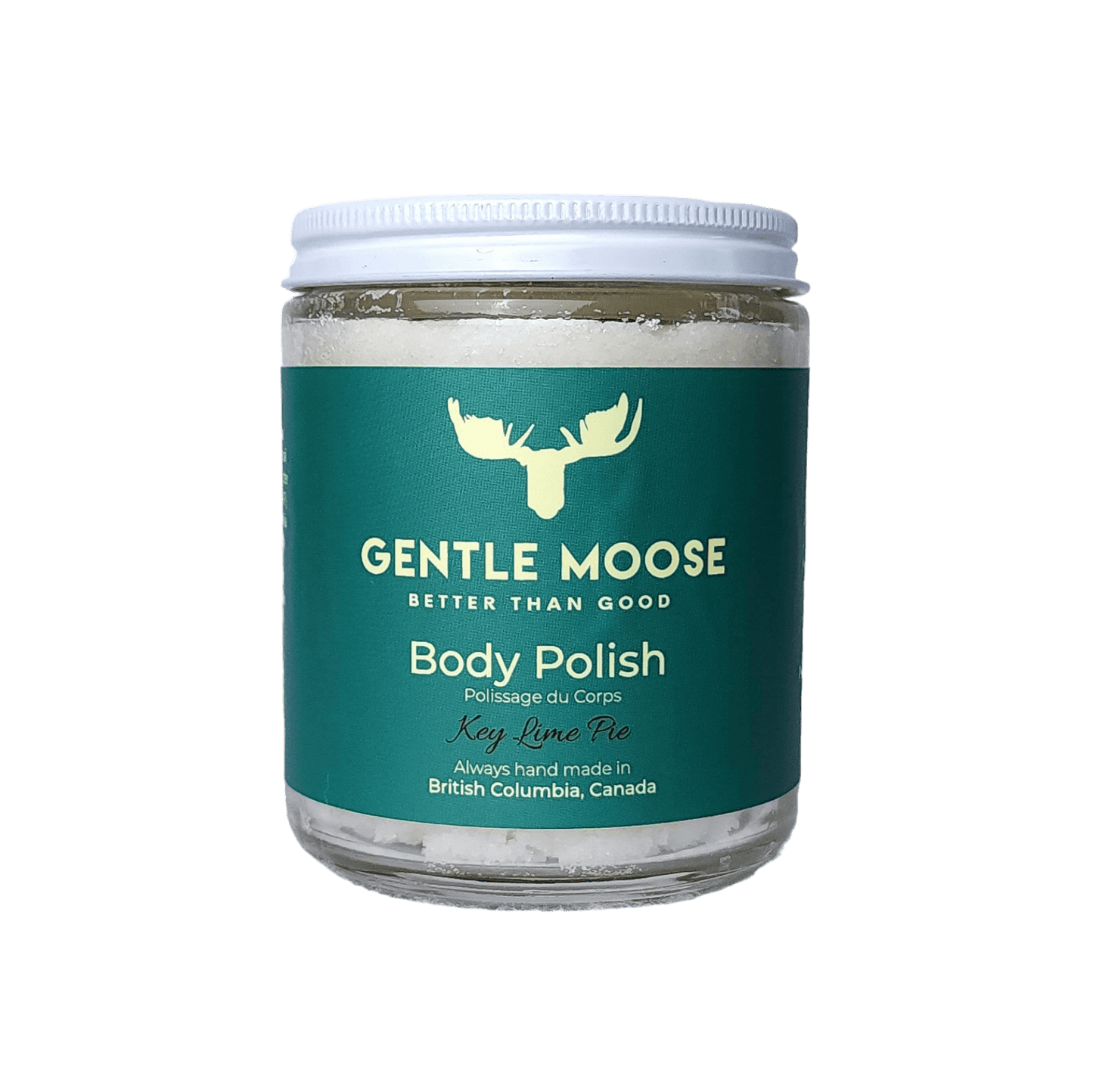 Gentle Moose Skincare Natural Body Polish Sugar Scrub Key Lime Pie Scent