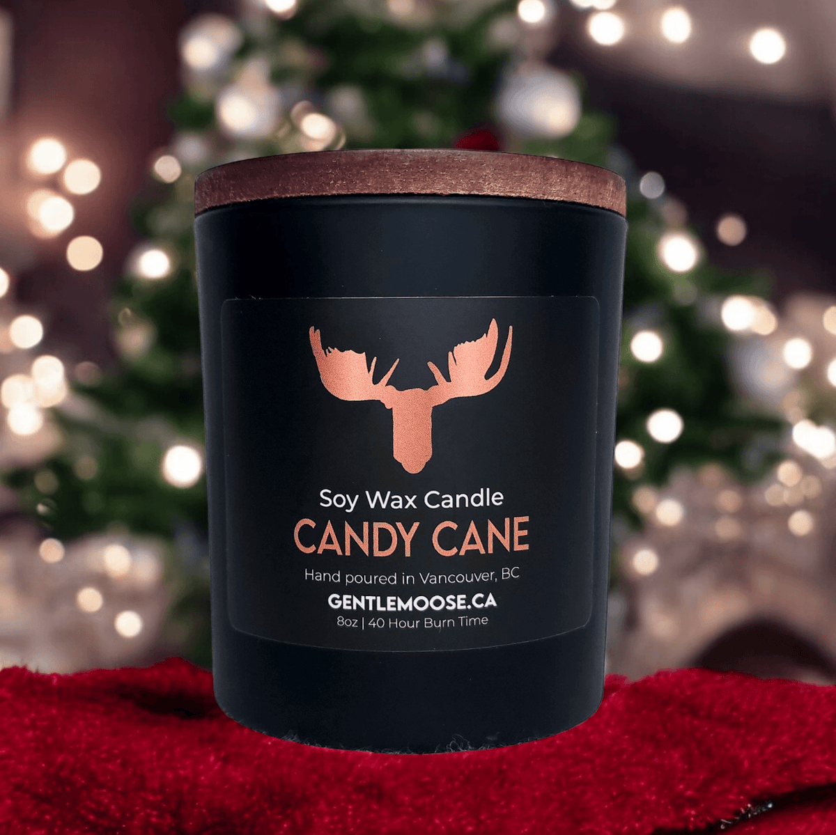 Soy Wax Candle Candy Cane