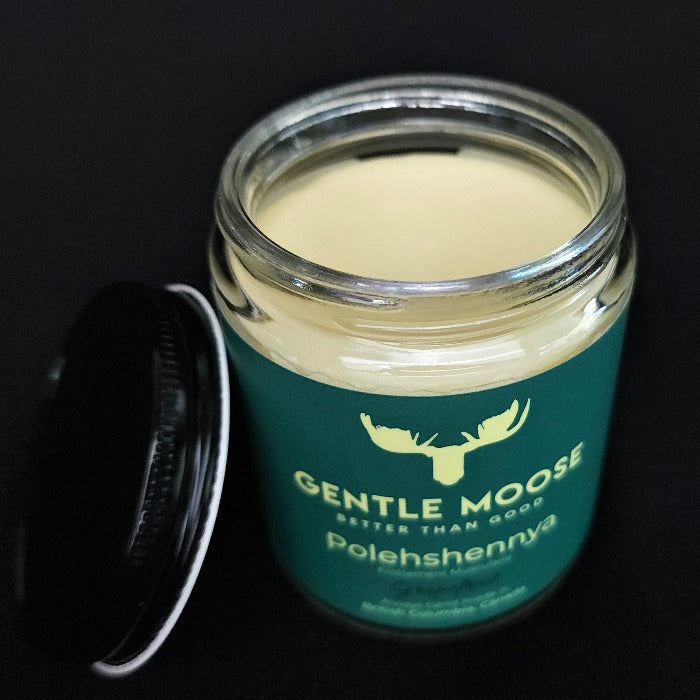 Gentle Moose Skincare Polehshennya Muscle Rub made in Canada.