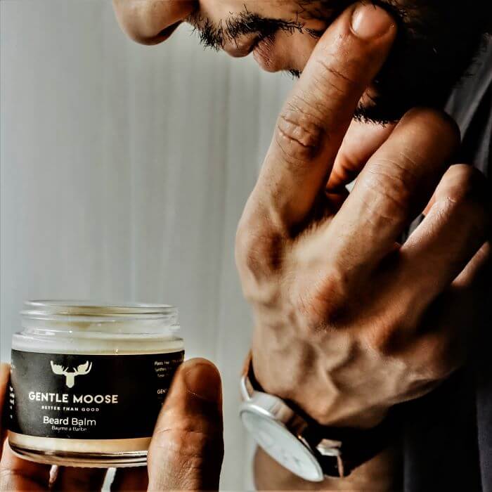 Gentle Moose Natural Skincare for men Beard Balm made in Canada