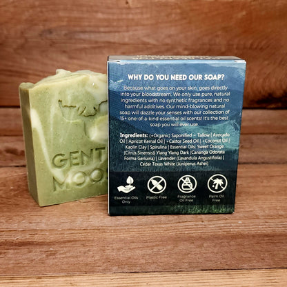 Gentle Moose best Natural Soap with organic ingredients and citrus and peppermint essential oils made in Canada