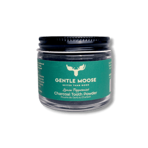 Gentle Moose Skincare Natural Activated Charcoal Tooth Powder made in Canada