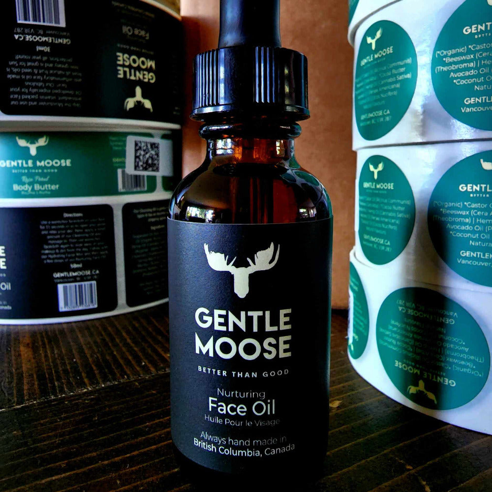 Gentle Moose Natural Skincare Nurturing Face Oil made in Canada