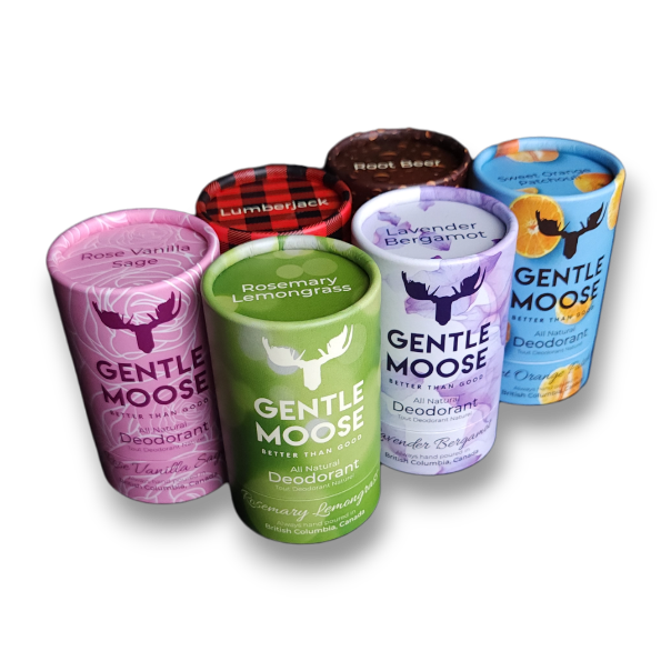 Gentle Moose Skincare Natural Deodorant 6-Pack made in Canada