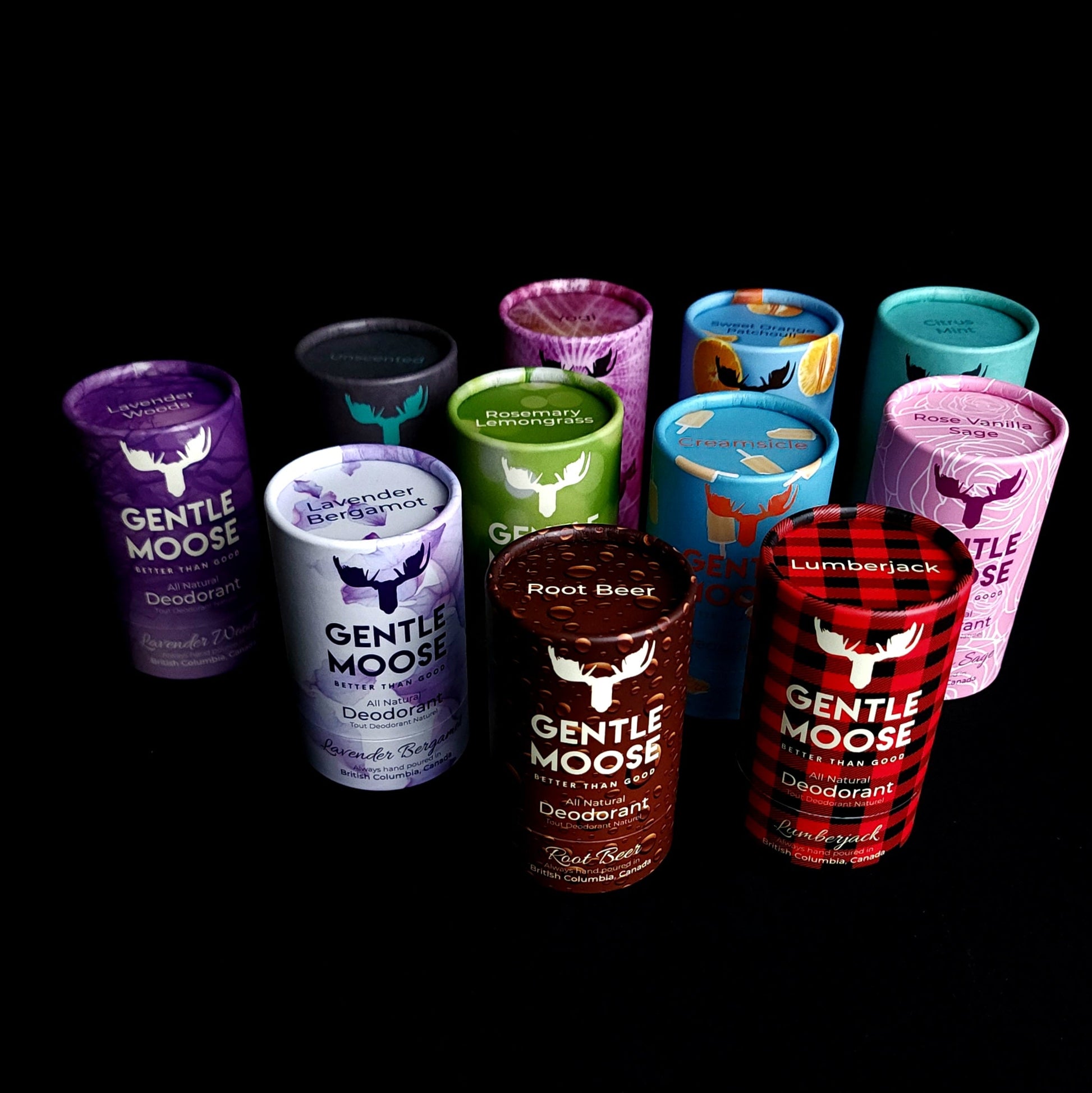 Gentle Moose Natural Skincare Aluminum & Baking Soda Free Deodorant 6 Pack made in Canada