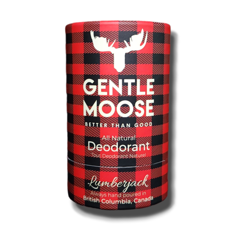 Gentle Moose Skincare Natural Deodorant Aluminum and Baking Soda Free Lumberjack made in Canada