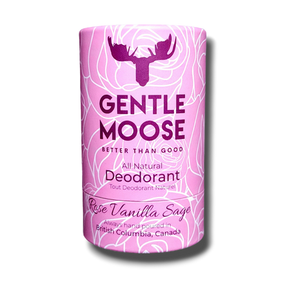 Gentle Moose Natural Skincare Aluminum and Baking Soda Free Deodorant Rose Vanilla Sage