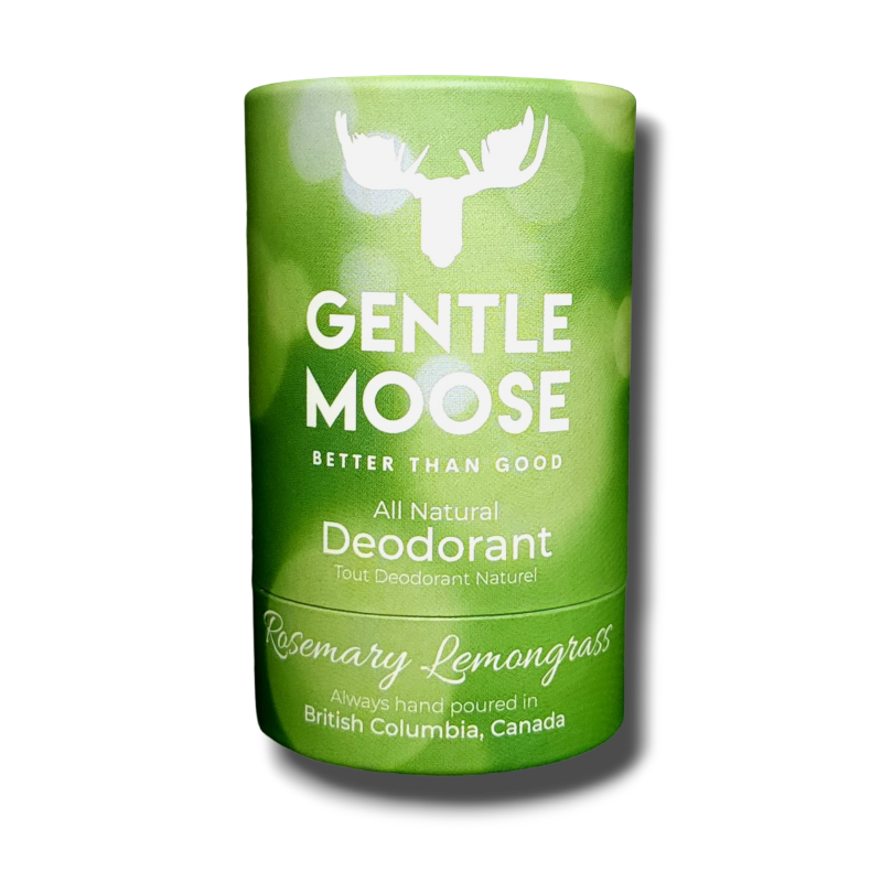 Gentle Moose Natural Skincare Aluminum and Baking Soda Free Deodorant Rosemary Lemongrass