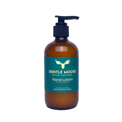 Gentle Moose Natural Skincare Hand Lotion Sweet Orange Pathcouli Scent
