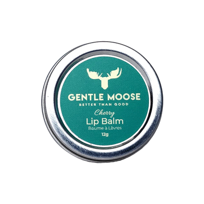 Gentle Moose Natural Skincare Lip Balm Made in Canada Cherry Flavour