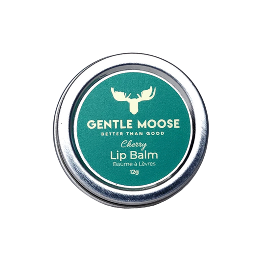 Gentle Moose Natural Skincare Lip Balm Made in Canada Cherry Flavour