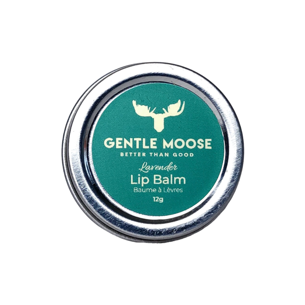 Gentle Moose Natural Skincare Lip Balm Made in Canada Lavender Flavour