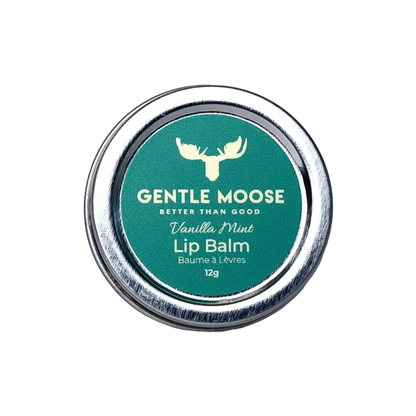 Gentle Moose Natural Skincare Lip Balm Made in Canada Vanilla Mint Flavour