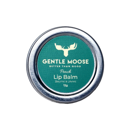 Gentle Moose Natural Skincare Lip Balm Made in Canada Peach Flavour