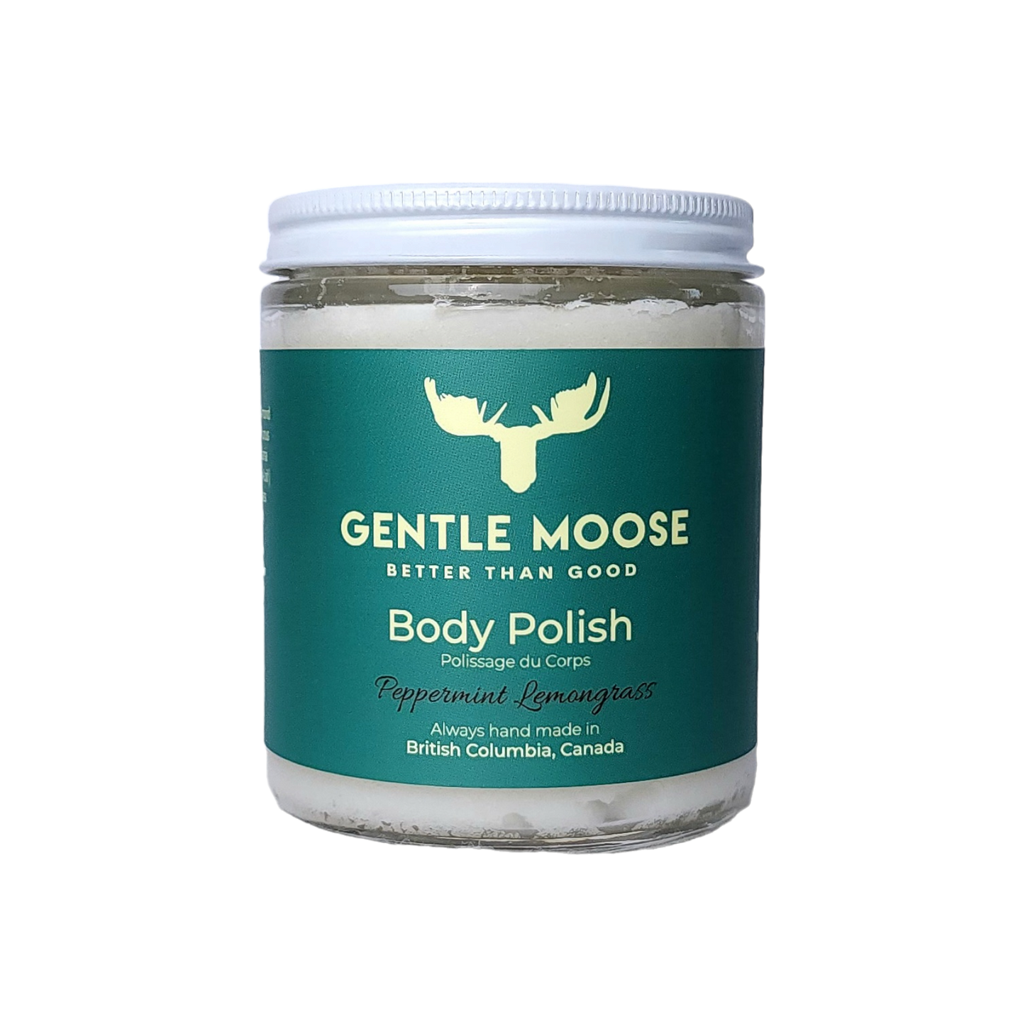 Gentle Moose Skincare Natural Body Polish Peppermint Lemongrass Scent