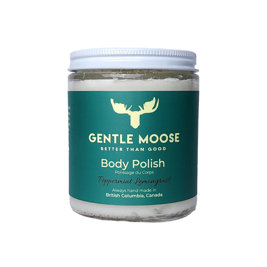 Gentle Moose Skincare Natural Body Polish Peppermint Lemongrass Scent