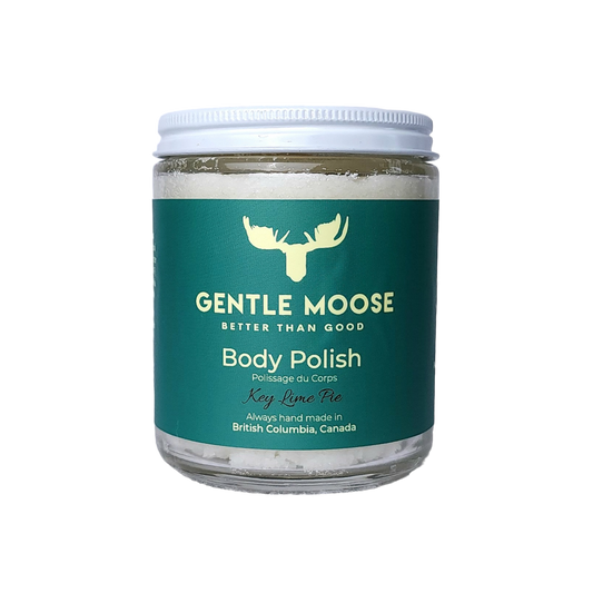 Gentle Moose Skincare Natural Body Polish Sugar Scrub Key Lime Pie Scent 