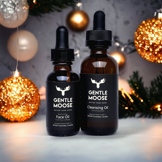 Gentle Moose Skincare Natural Face Oil and Cleansing Oil made in canada