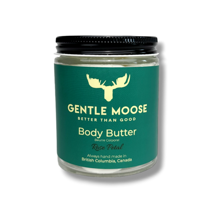 Gentle Moose Skincare Natural Rose Petal Body Butter made in Canada
