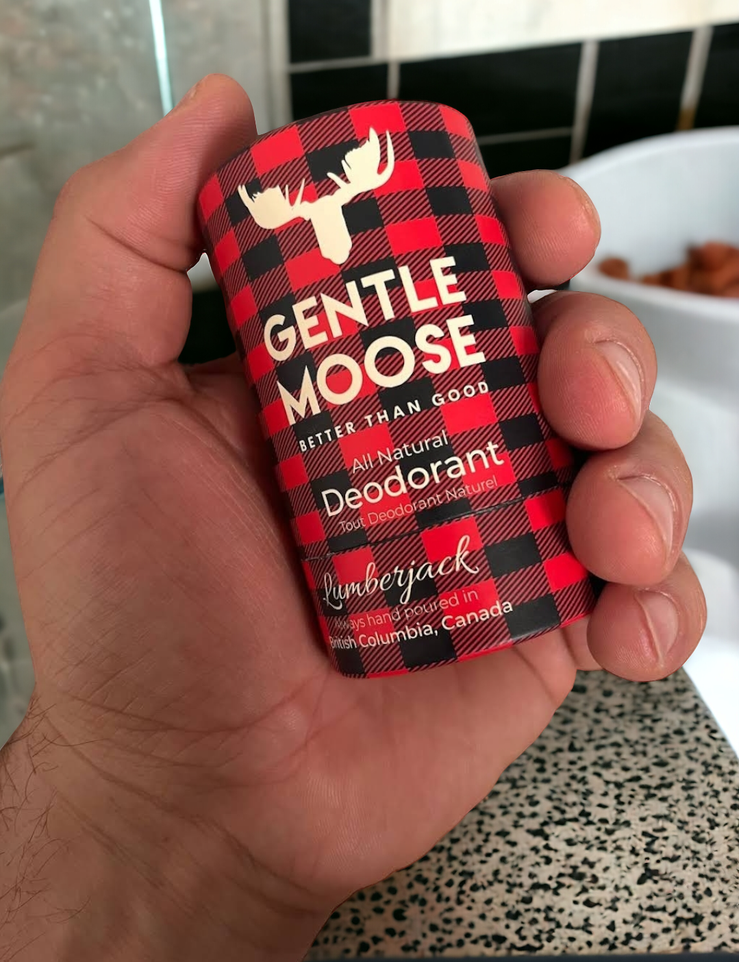 Gentle Moose Skincare Natural Deodorant Aluminum and Baking Soda Free Lumberjack made in Canada